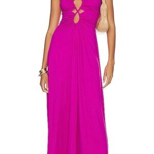 Susana Monaco Vibrant Fuchsia Maxi Dress